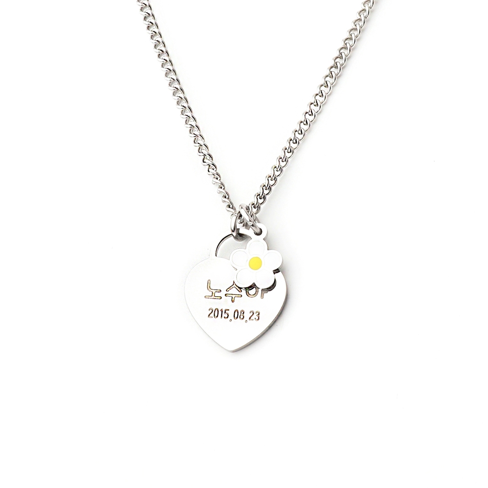 써지컬스틸 참 탄생석 미아방지 목걸이 팔찌용