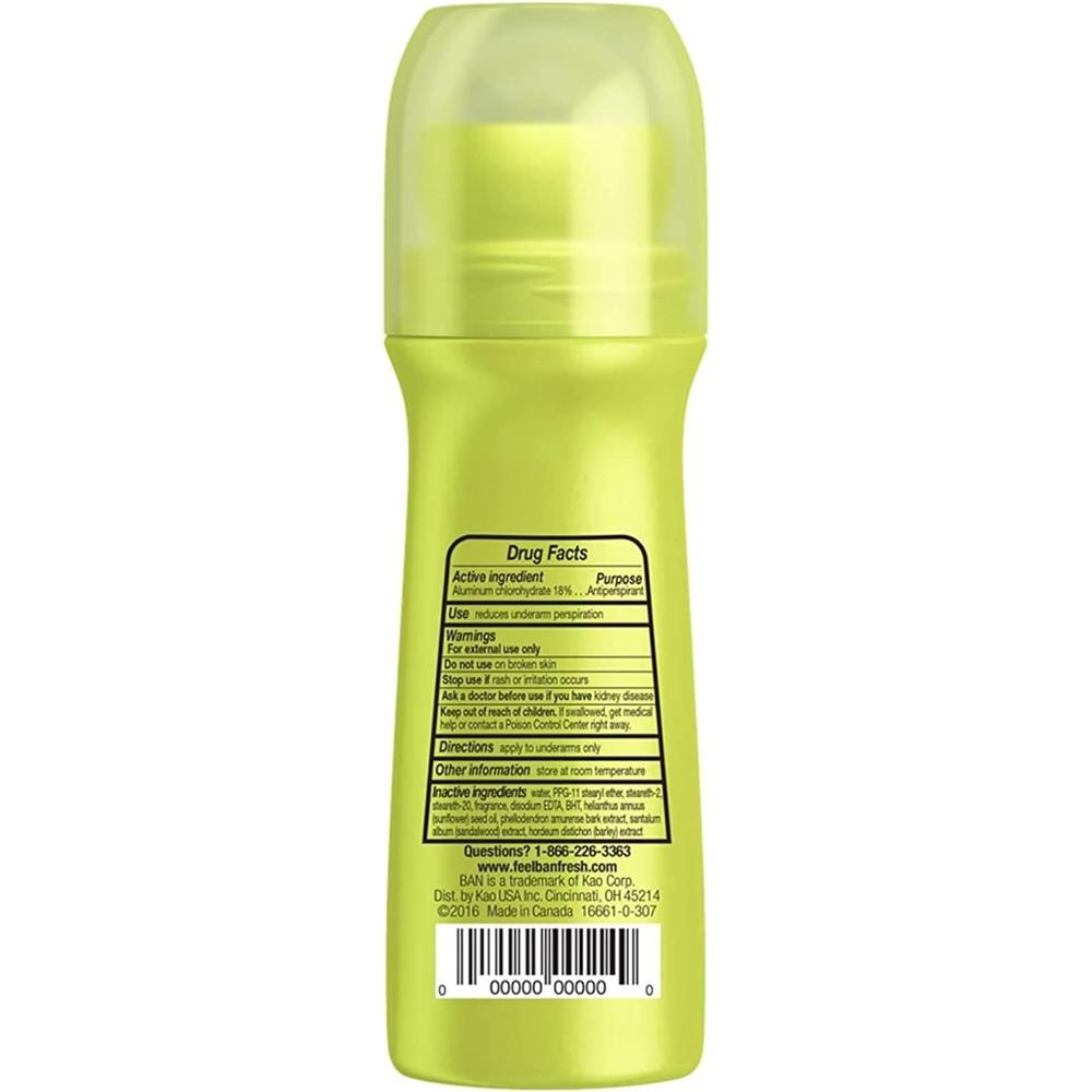 Ban 데오드란트 롤온 레귤러 Deodorant 103ml (4팩) 이미지 6