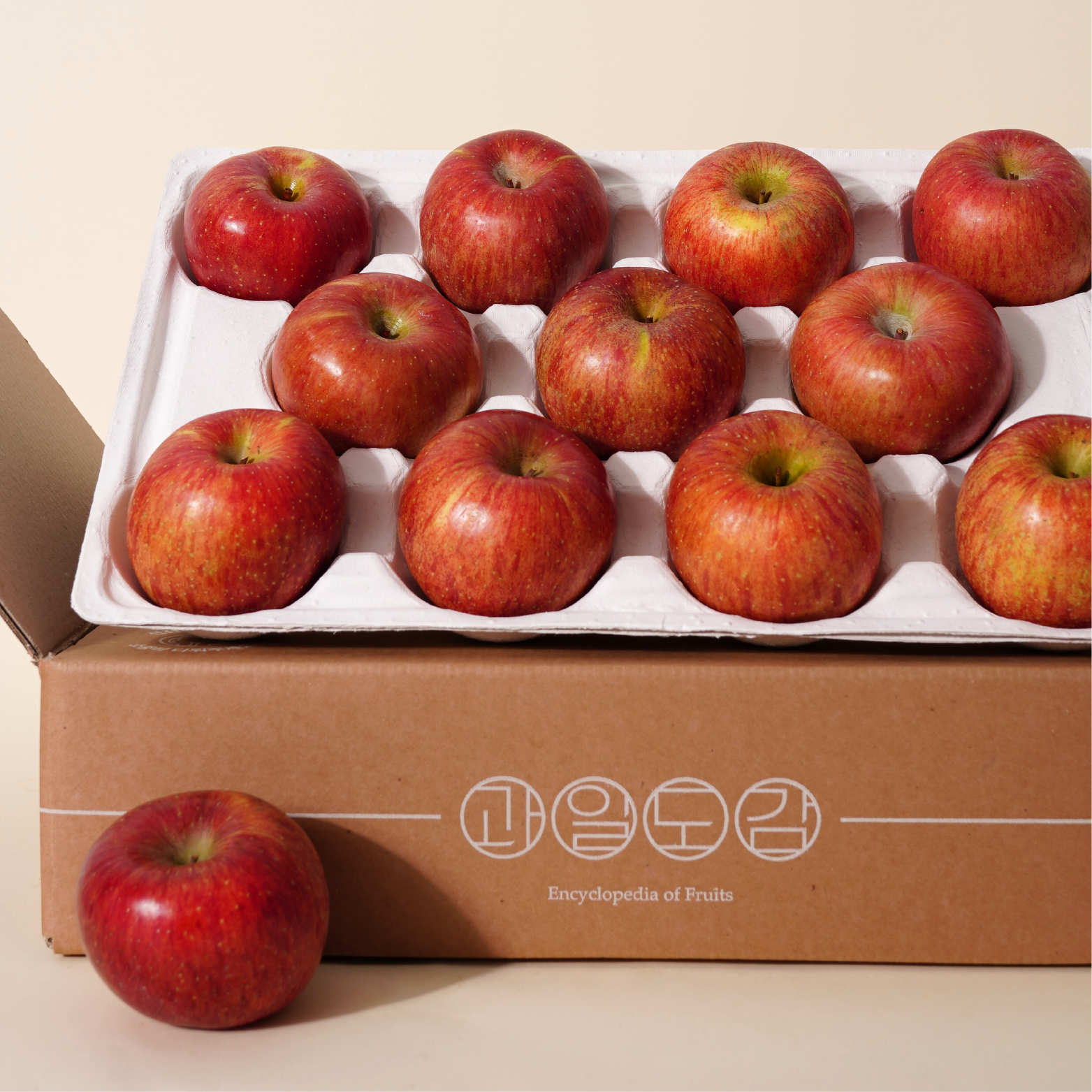 과일도감 사과 정품 못난이 가정용 부사 골드 세척사과 천홍 미니사과 1kg(팩) 2kg 2.5kg - 메인 이미지
