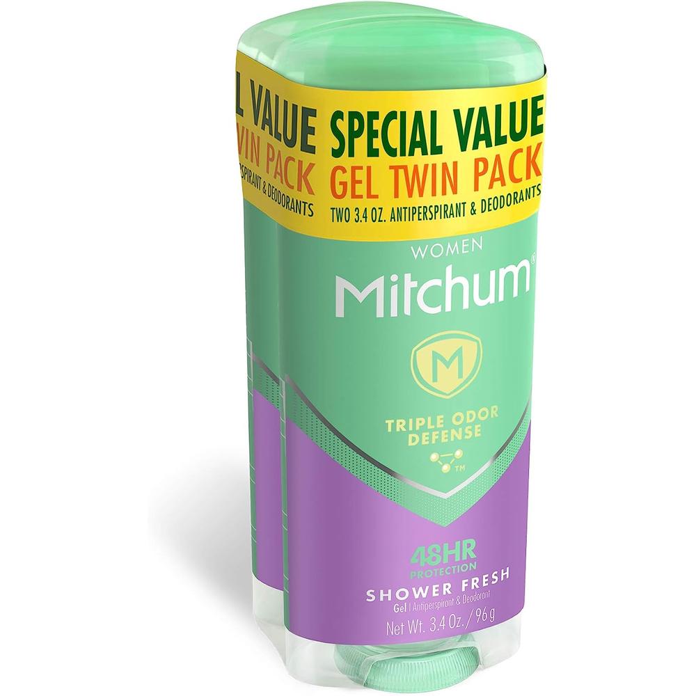 Mitchum 데오드란트 스틱 샤워프레쉬 Deodorant 여성용 96g (2팩) - 상품 이미지