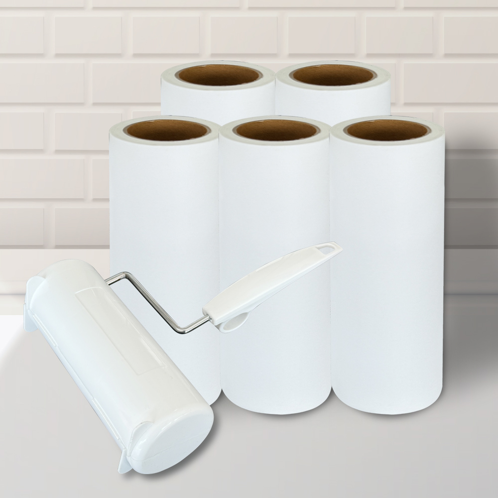 국산 돌돌이 테이프클리너 밀대 먼지 청소용 핸들+160mm리필