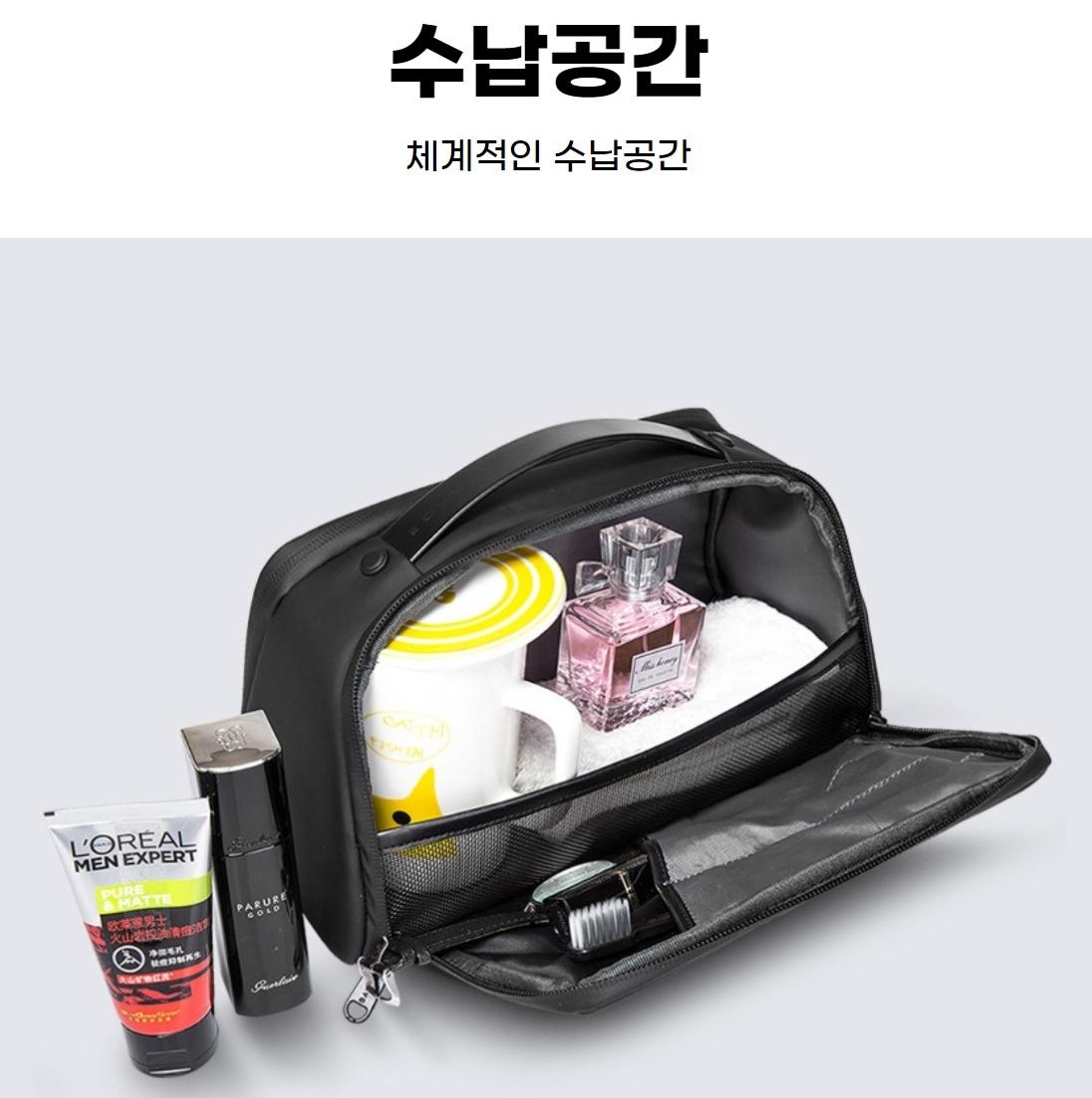 남성 목욕 가방 여행 세면도구 캐리어 남자 목욕 백 - 상세 이미지 4