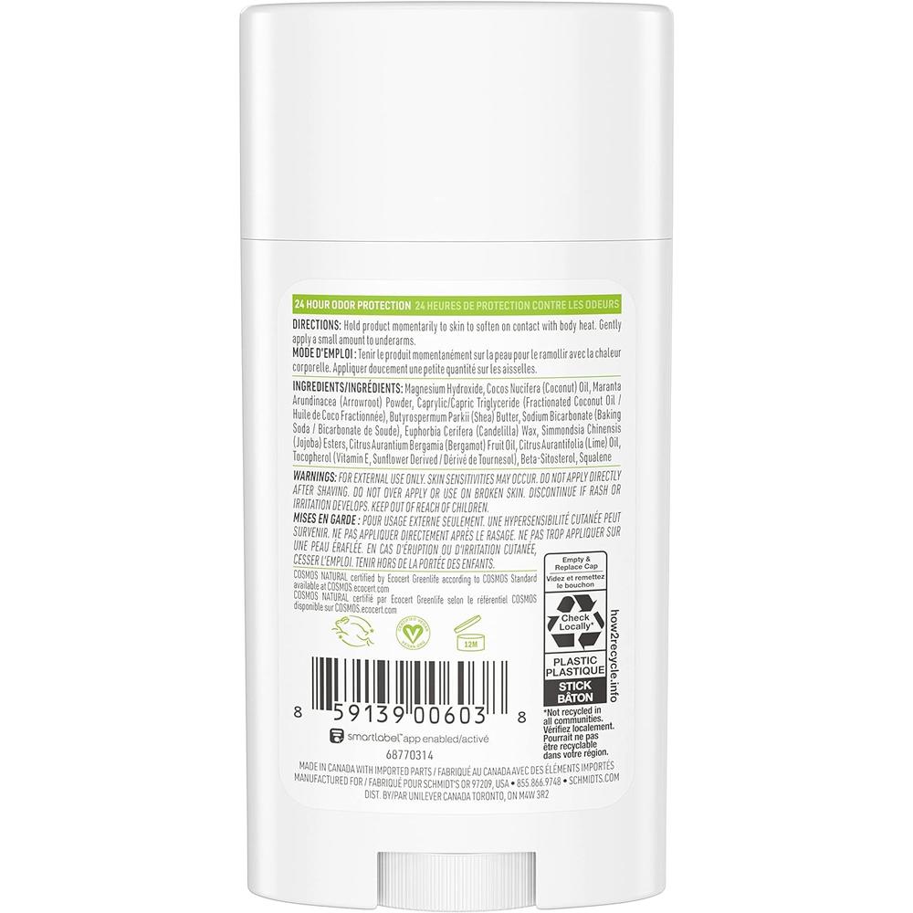 슈미츠 데오드란트 스틱 베르가못 라임 Deodorant 75g (2개) - 상세 이미지 5