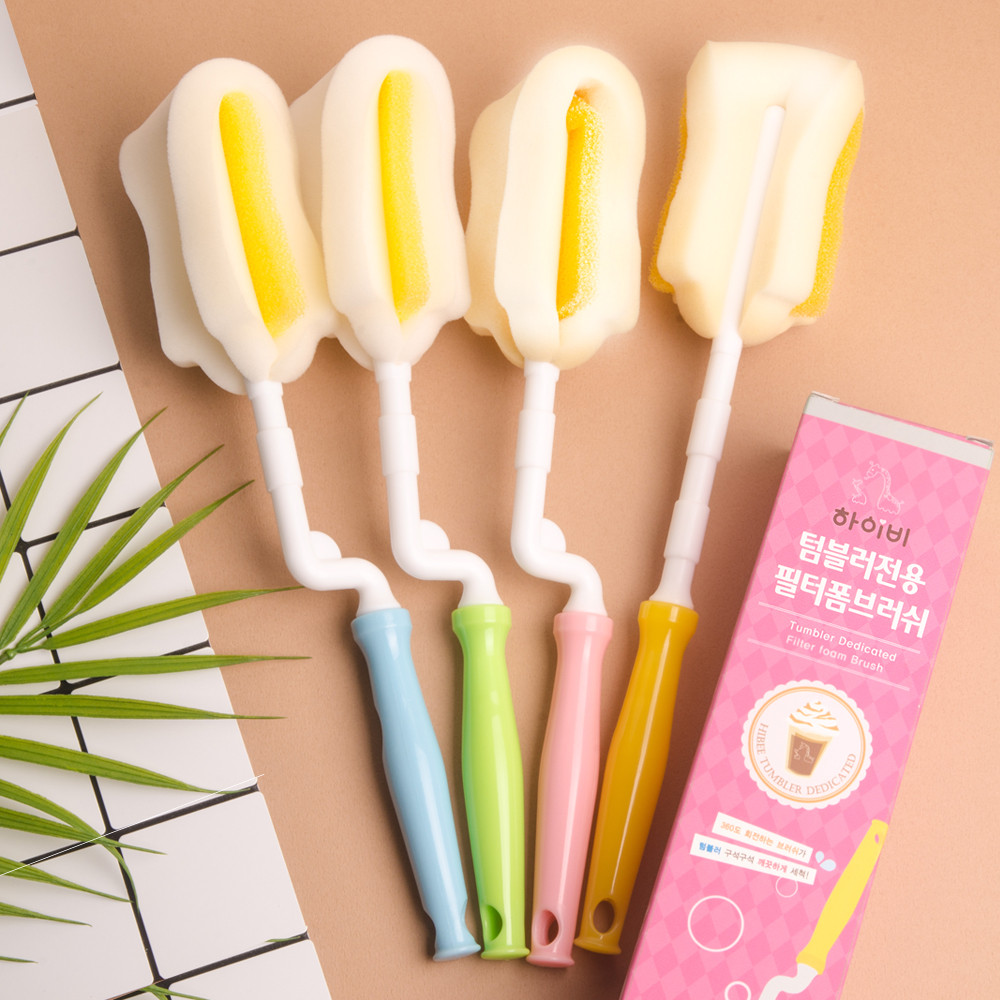 /100%국내제조 하이비 텀블러 전용 필터폼 브러쉬 텀블러세척 주방용품
