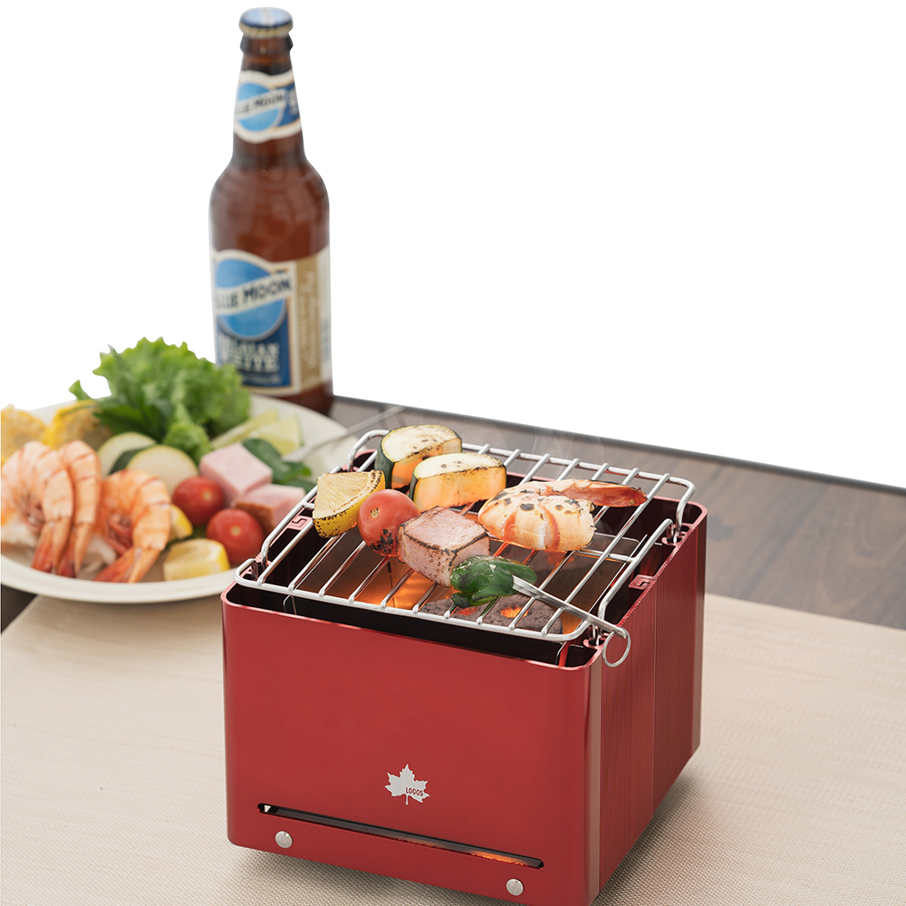 로고스 큐브 미니 그릴 캠핑 바베큐 화로대 불멍 접이식 숯불 경량 솔로스토브