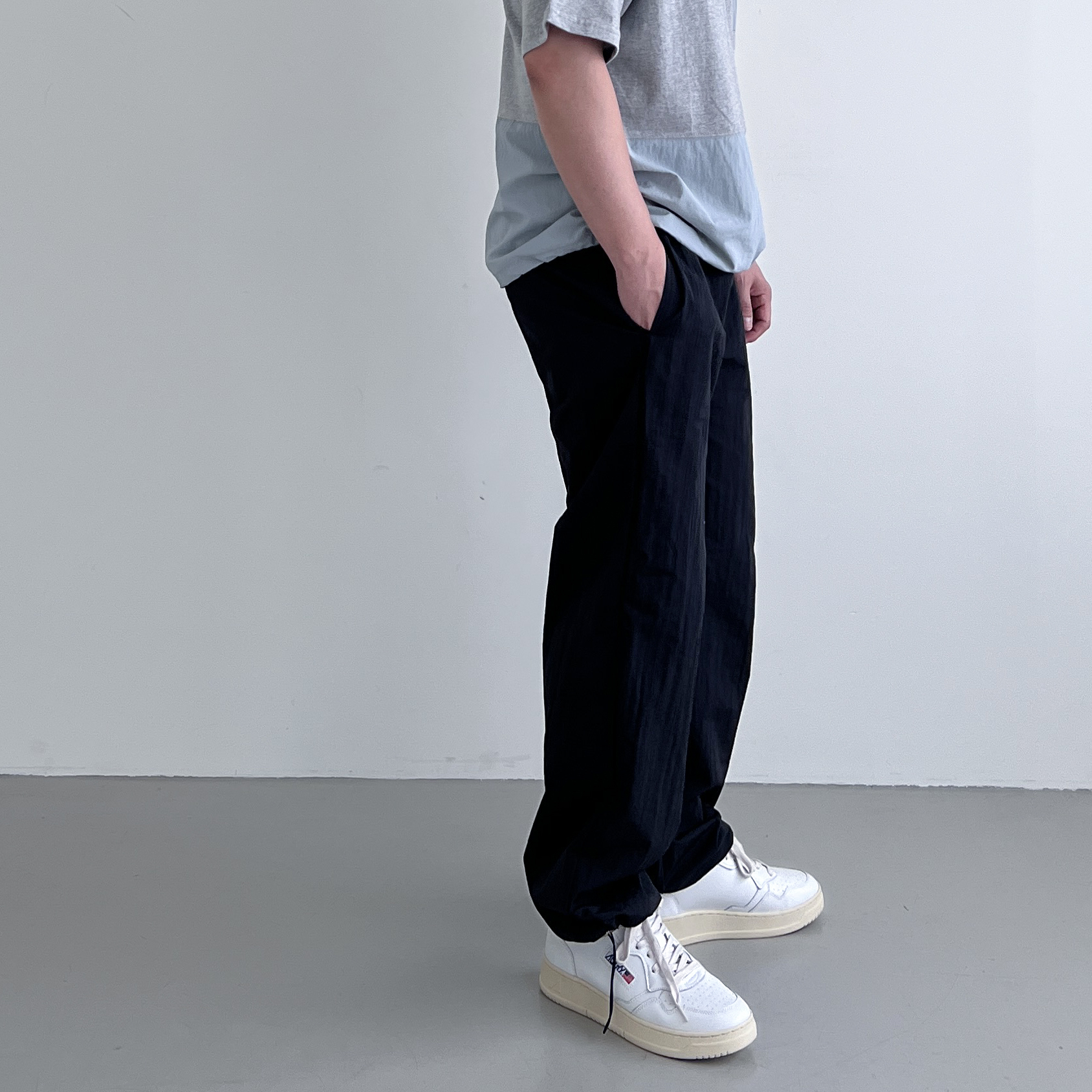 1+1 나일론와이드팬츠 남자바스락팬츠 남자통바지 - 상세 이미지 5