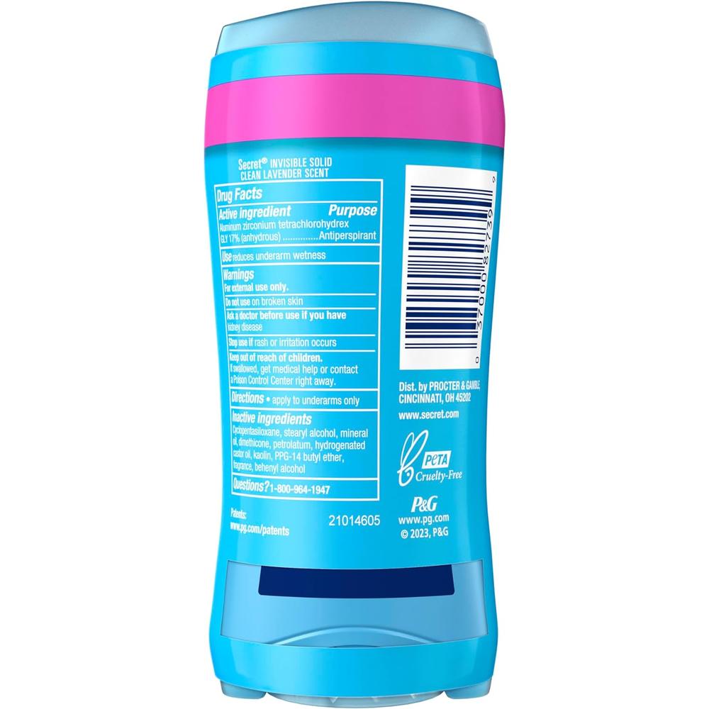 시크릿 데오드란트 스틱 라벤더 Deodorant 7.3g (2개) 이미지 7
