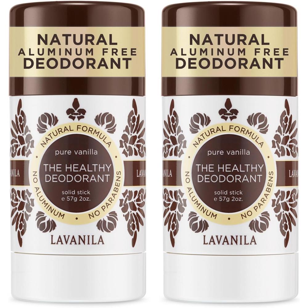 Lavanila 데오드란트 스틱 퓨어 바닐라 Deodorant 57g (2팩) - 상품 이미지