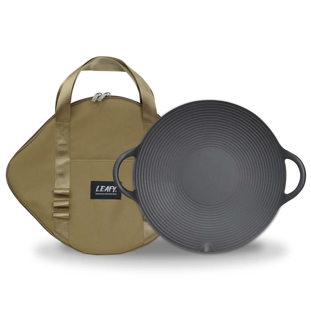 리피 그리들Z 무쇠 주철 캠핑 그리들 팬 솥뚜껑 불판 바베큐그릴 28cm