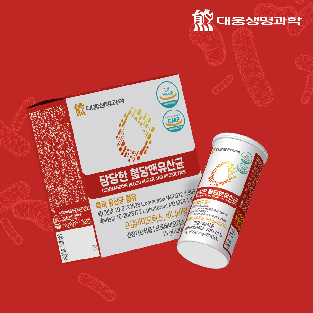 대웅생명과학 당당한 혈당 앤 특허유산균 당케어 30캡슐, 3개 - 상세 이미지 4