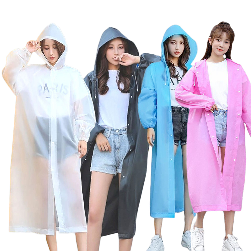 1+1 EVA 우비 휴대용 판초 도롱이 비옷