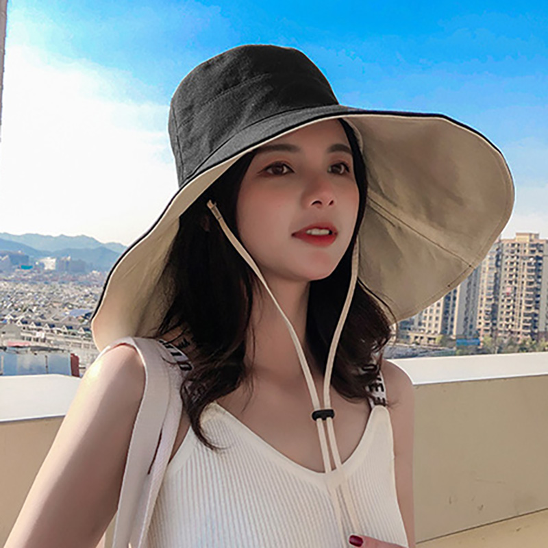 여자 챙넓은 모자 와이드 버킷햇 캠핑용 벙거지 자외선차단 여행 바캉스