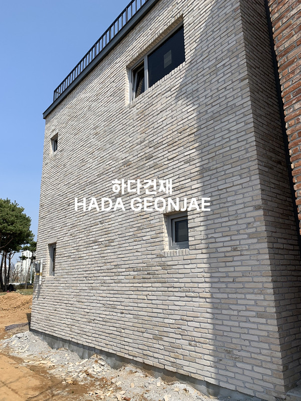 고벽돌타일 백고벽돌타일 240x55x20~22T / 하다건재 시공사례