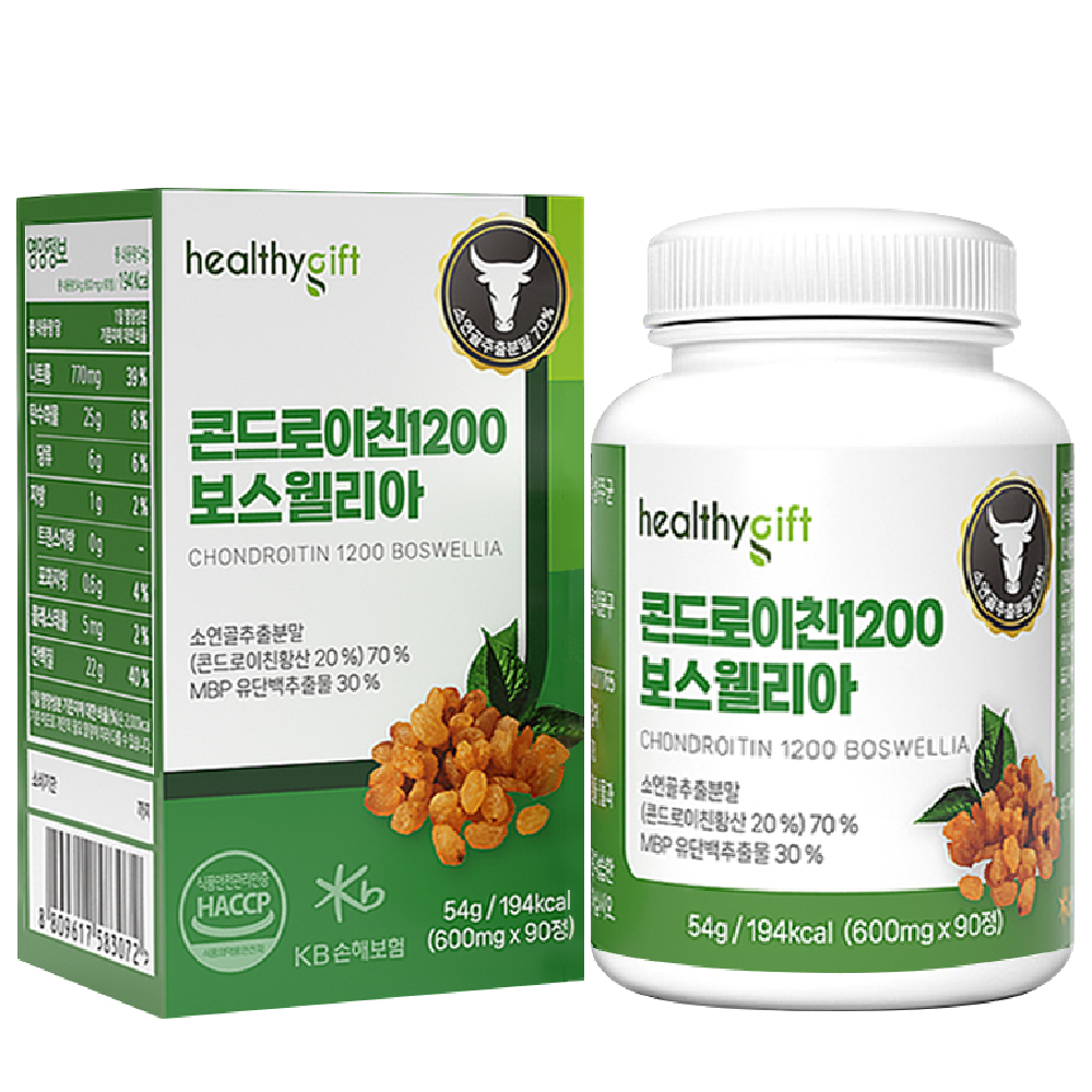 콘드로이친 1200 보스웰리아 소연골 정 식약처 HACCP 인증 90정 - 상세 이미지 2