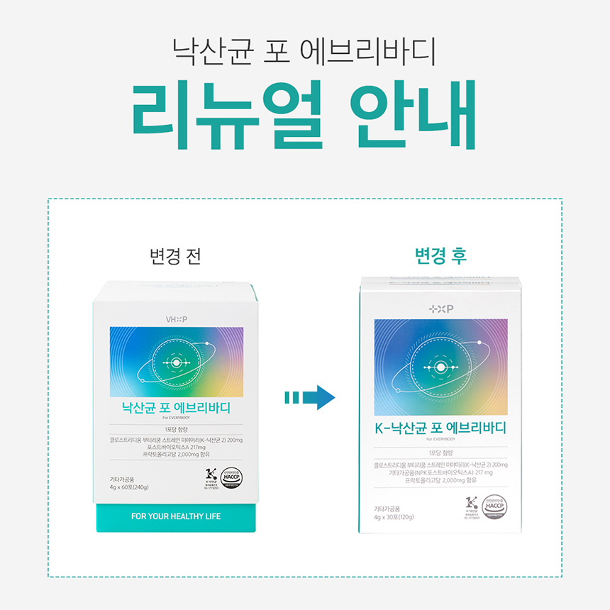 K낙산균 포에브리바디 요구르트 맛 프로바이오틱스 30포, 2개 - 상세 이미지 3