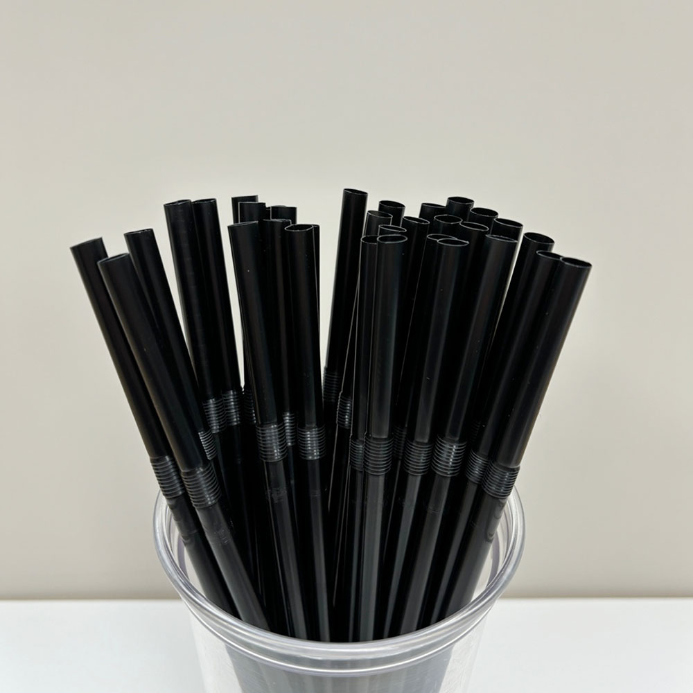 자바라 빨대 주름빨대 7mm 21-25cm 벌크 500개 카페 일회용 - 상품 이미지