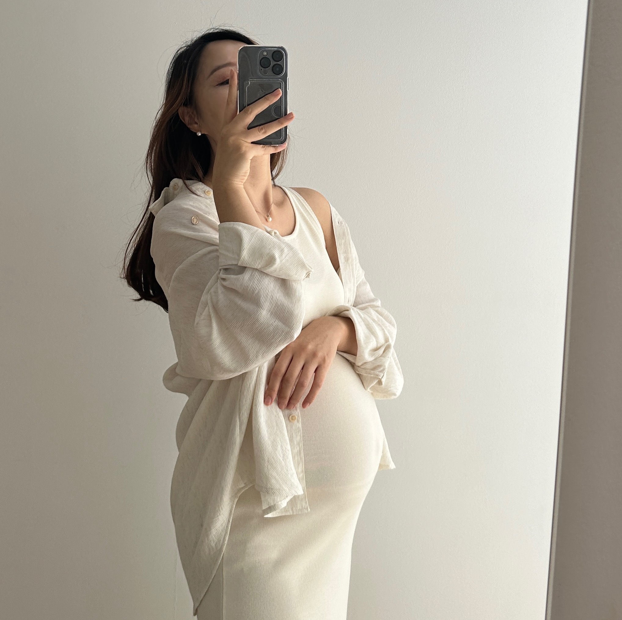 임산부가능 린넨 네추럴 찰랑셔츠 임산부남방 임부복 빅사이즈 오버핏 만삭 상세 이미지 29