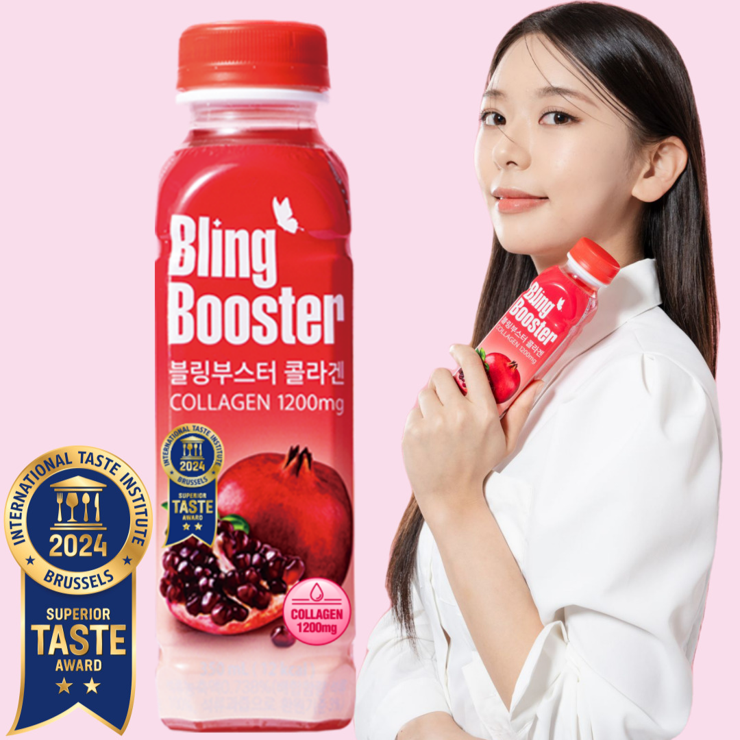 블링부스터 초저분자 콜라겐 음료 350ml 석류맛 저칼로리 [1box - 20병] - 상품 이미지