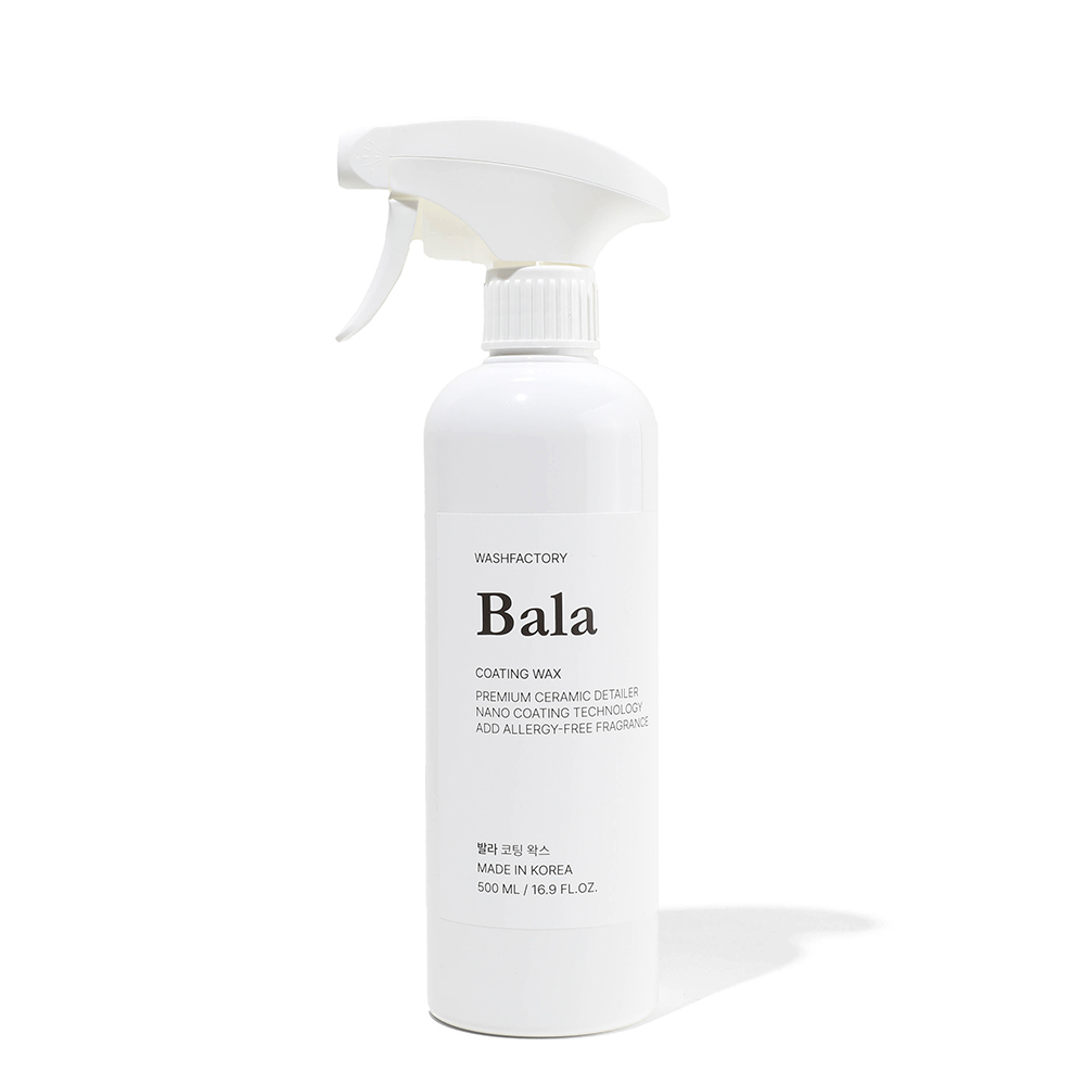 워시팩토리 발라 500ml 고농축 SiO2 세라믹 퀵디테일러 유리막관리제 물왁스 - 상품 이미지