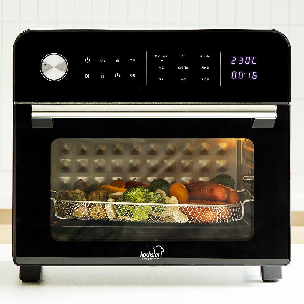 [예약판매 이벤트 10% 추가할인]콕스타 스타크 오븐형 대용량 스텐 에어프라이어 24L KSEAF-6000F