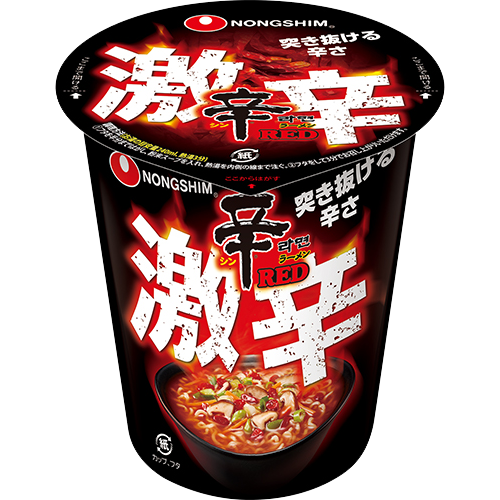 농심 신라면 매운맛 컵라면 일본판