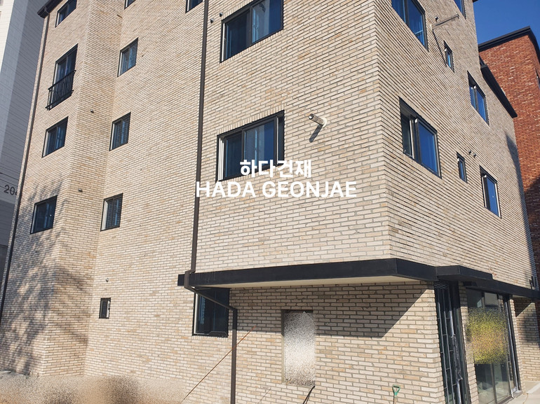 고벽돌타일 백고벽돌타일 240x55x20~22T / 하다건재 시공사례