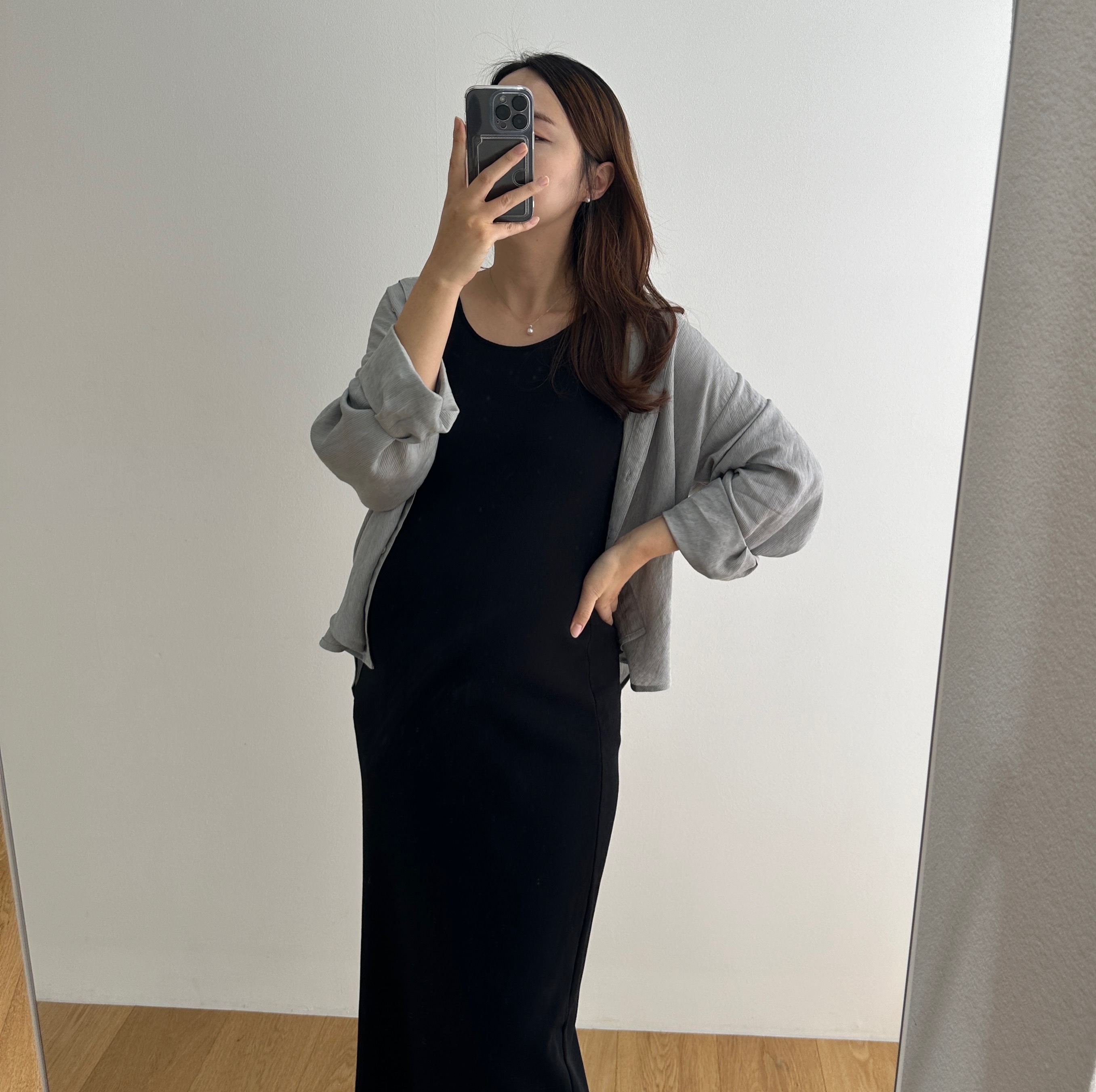 임산부가능 린넨 네추럴 찰랑셔츠 임산부남방 임부복 빅사이즈 오버핏 만삭 상세 이미지 46
