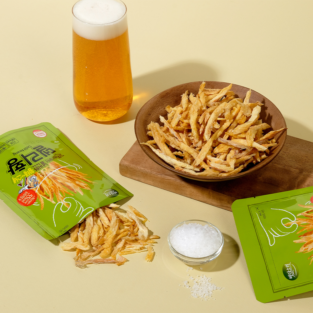 바다소리 저칼로리 입터짐방지 단백질 황태 과자 델리황 10봉 맥주 마른 안주 : 선해수산 바다소리