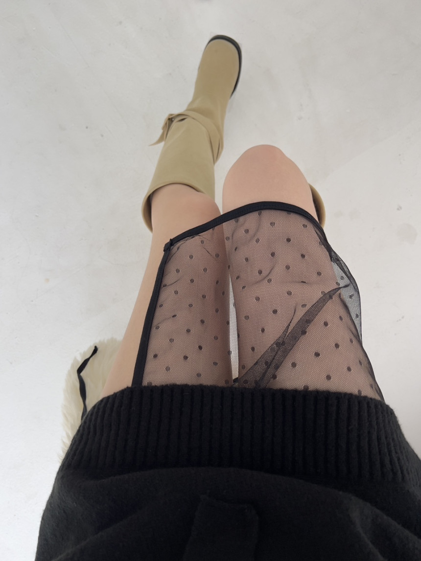 BEST/당일) 시스루 자수 레이어드 스커트 상세 이미지 110