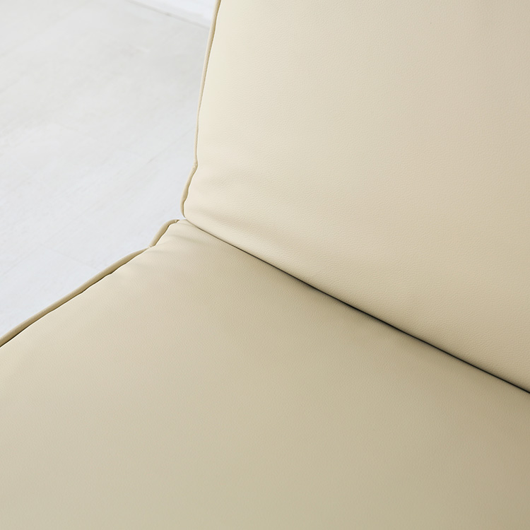 텐제르 1인 리클라이너 좌식소파 + 좌식스툴 베이지 세트