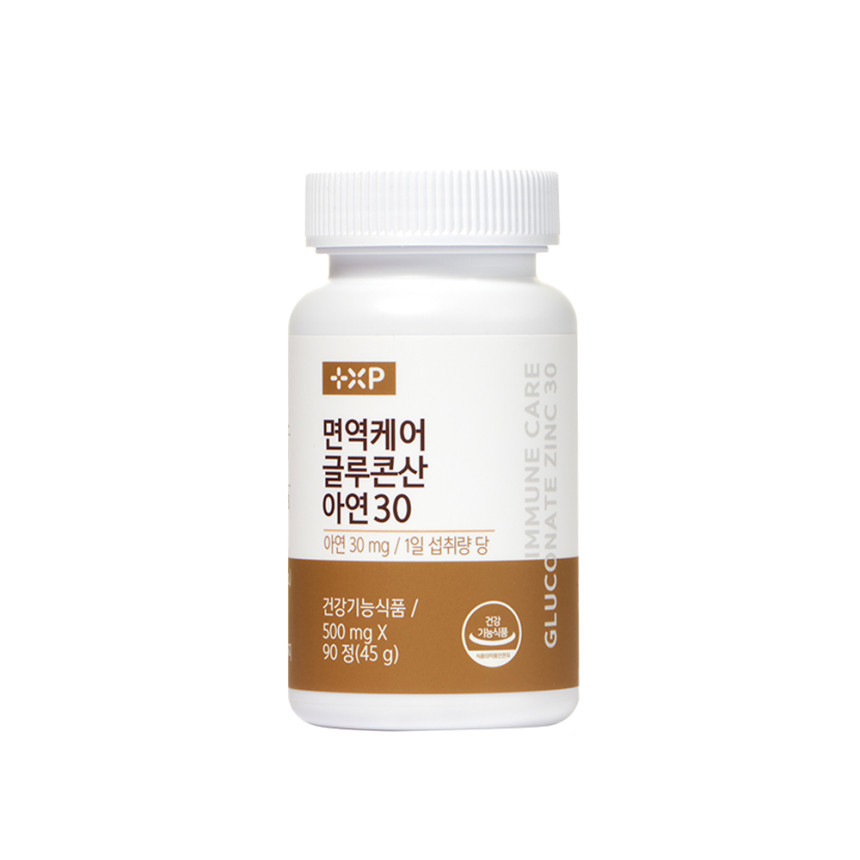3통/면역케어 글루콘산 아연 30 90정