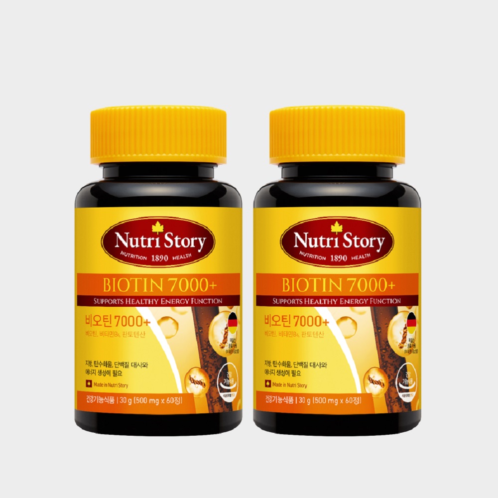 뉴트리스토리 고함량 비오틴 7000+ 60정, 2개