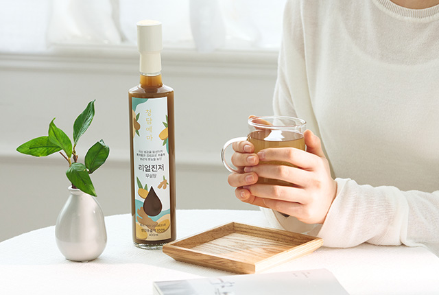 청담예마 무설탕 진짜 생강원액 100% 생강청 생강차 400ml 추석 설날 선물 - 상세 이미지 4