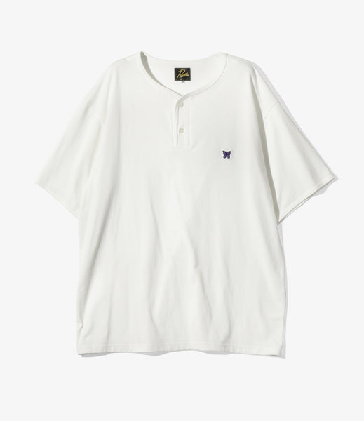 니들스 NEEDLES 헨리 넥 티셔츠 HENLEY NECK TEE POLY JERSEY - 상품 이미지