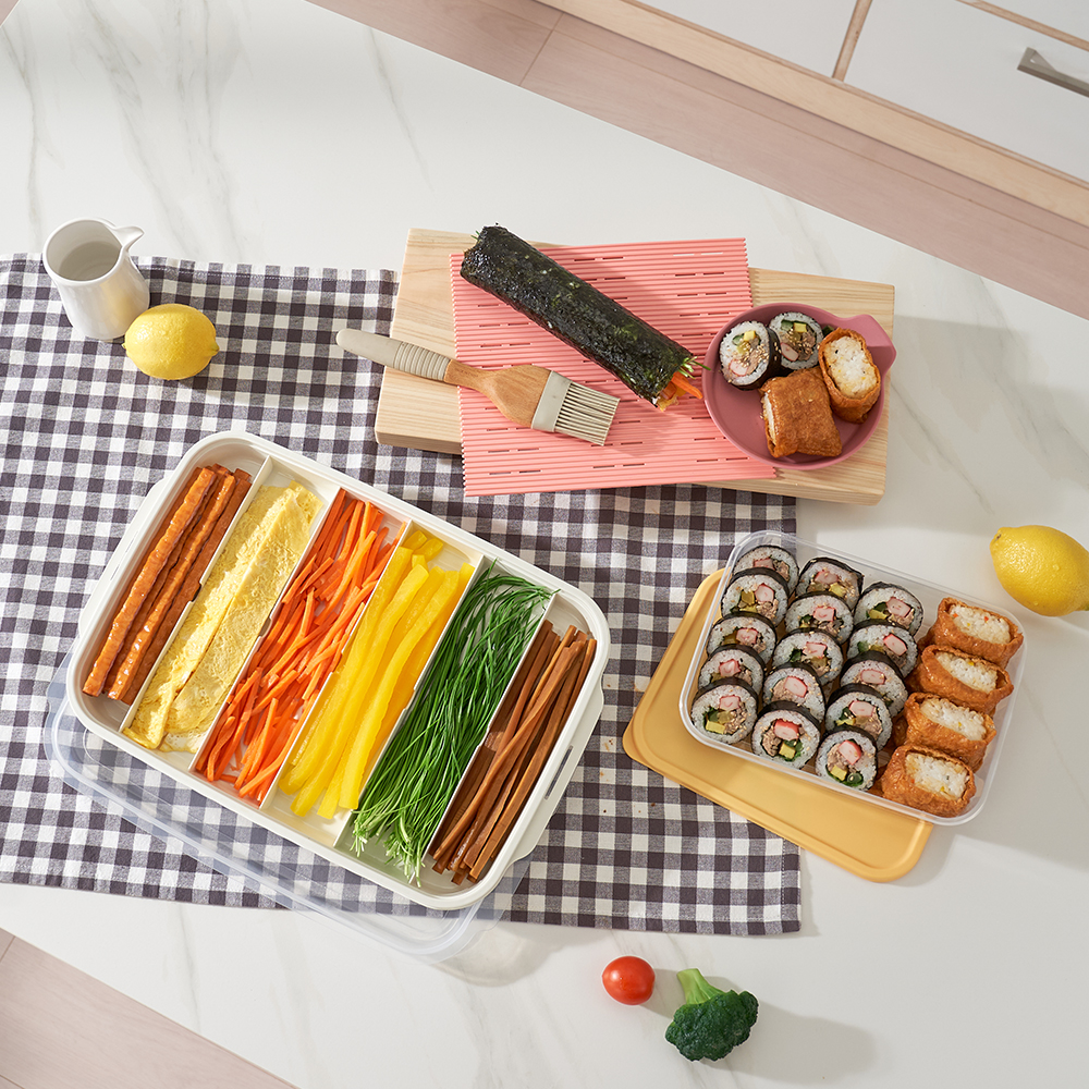 이지앤프리 김밥재료보관용기 + 김밥케이스 4종 4P 세트 - 상세 이미지 2
