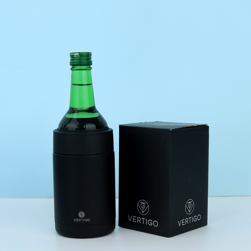버티고 맥주 캔쿨러 맥주쿨러 캔홀더 보냉 아이싱 375ml, 블랙 이미지 7