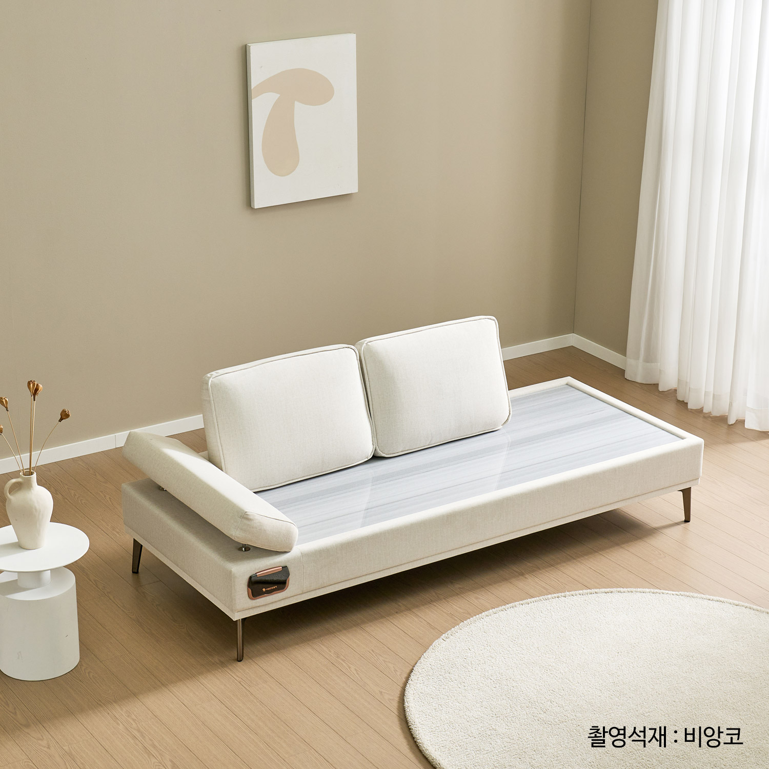 헤드커버포함 ~11/30 가보건강침대 F베라SE 헤드레스트 밀양흙침대 돌침대 세라믹 - 메인 이미지