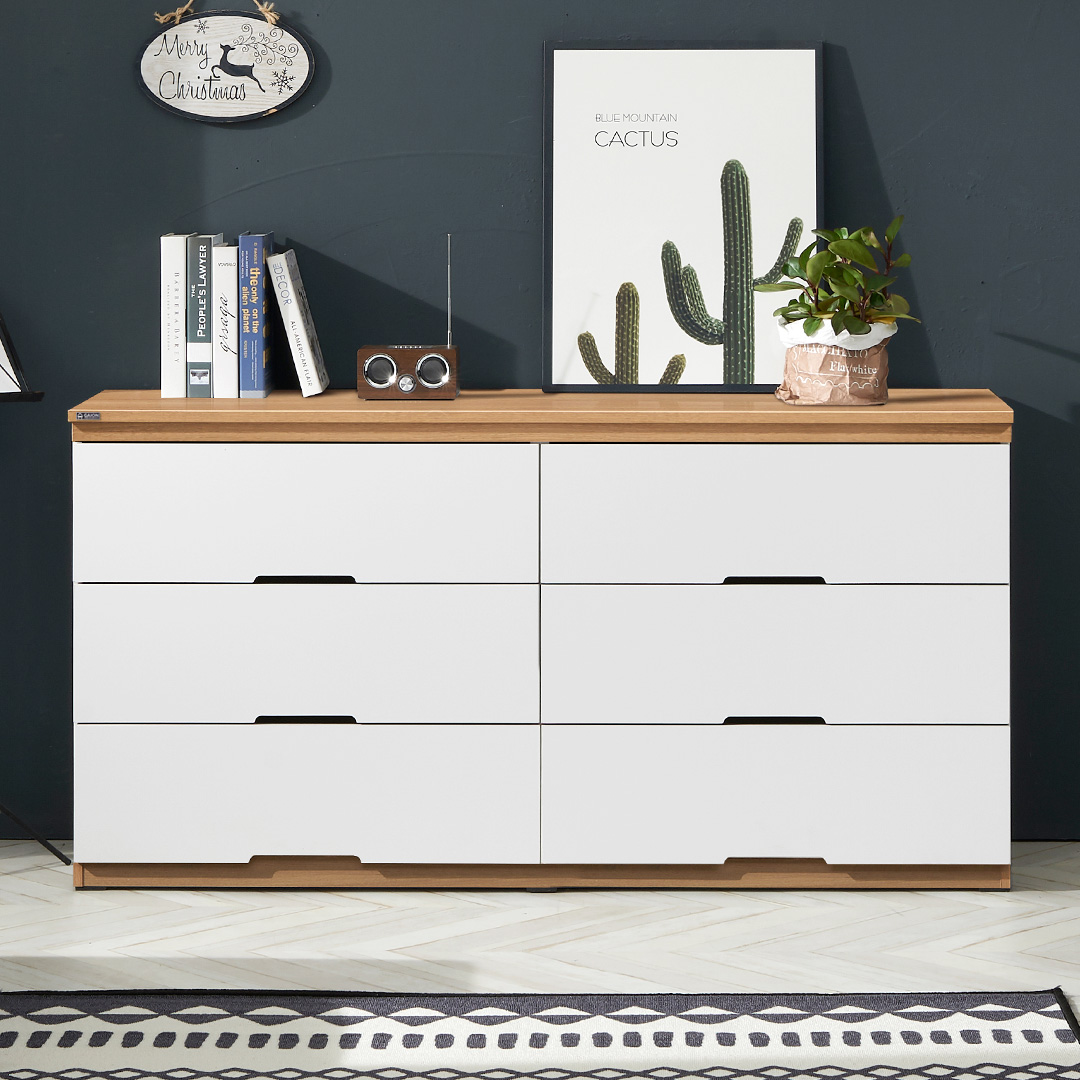 이든 1200 3단 와이드 서랍장 - 상품 이미지