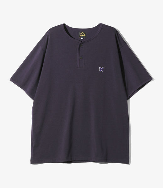 니들스 NEEDLES 헨리 넥 티셔츠 HENLEY NECK TEE POLY JERSEY - 상세 이미지 2