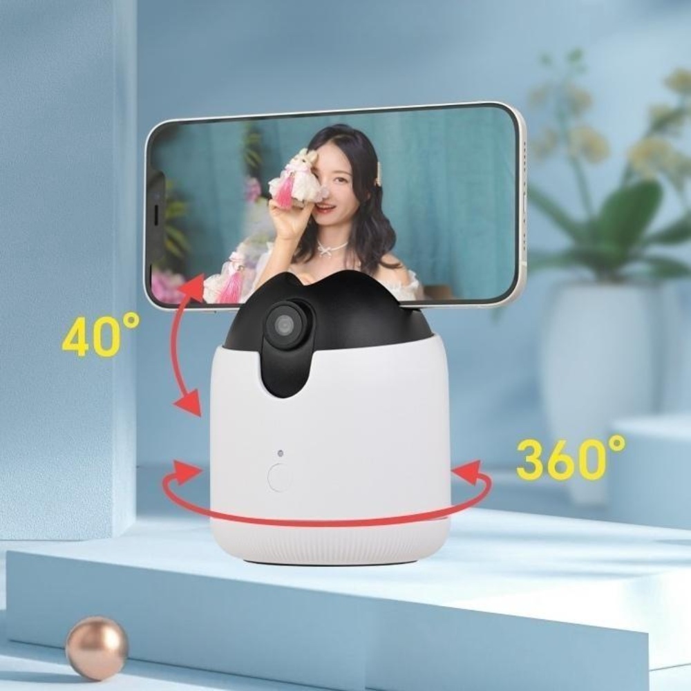 AI삼각대 얼굴 거치대 스마트폰 라이브 얼굴추적 자동 브이로그 추적 AI거치대 - 상품 이미지