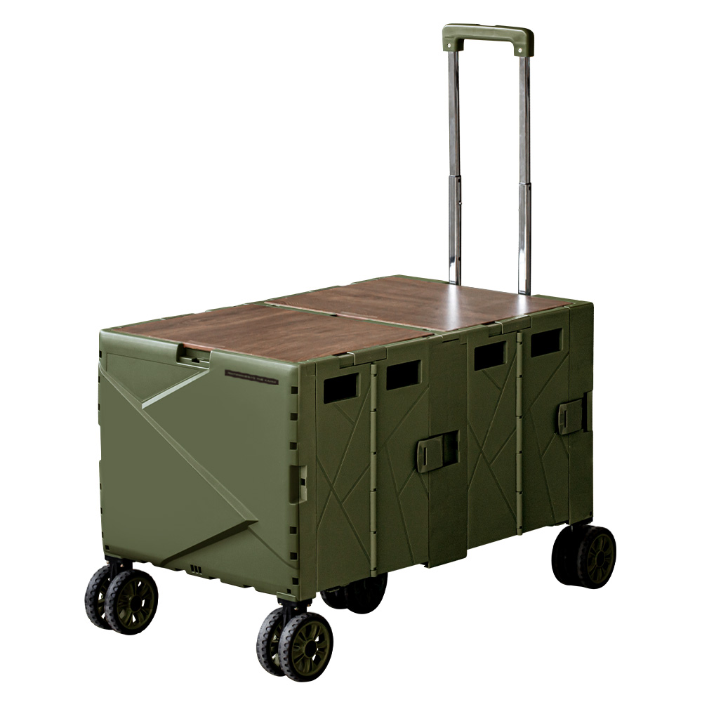 로티캠프 웨건 캠핑 카트 폴딩 접이식 캐리어 수레 FCW-810 카키