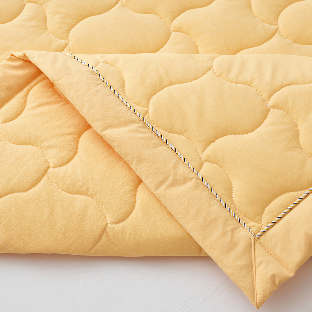 레노마홈 고밀도 워싱 면 100% 컬러팝 워싱 양면패드 레드 옐로우