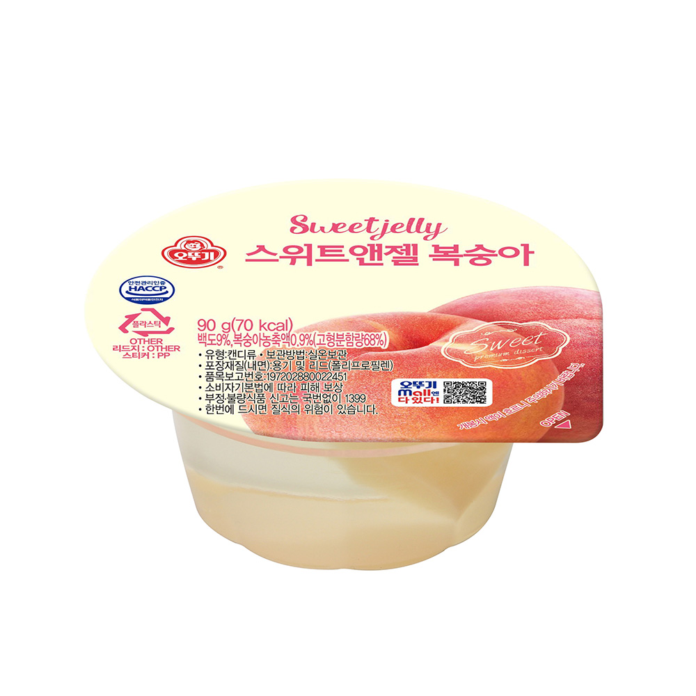 오뚜기 스위트앤젤 복숭아 90g - 메인 이미지