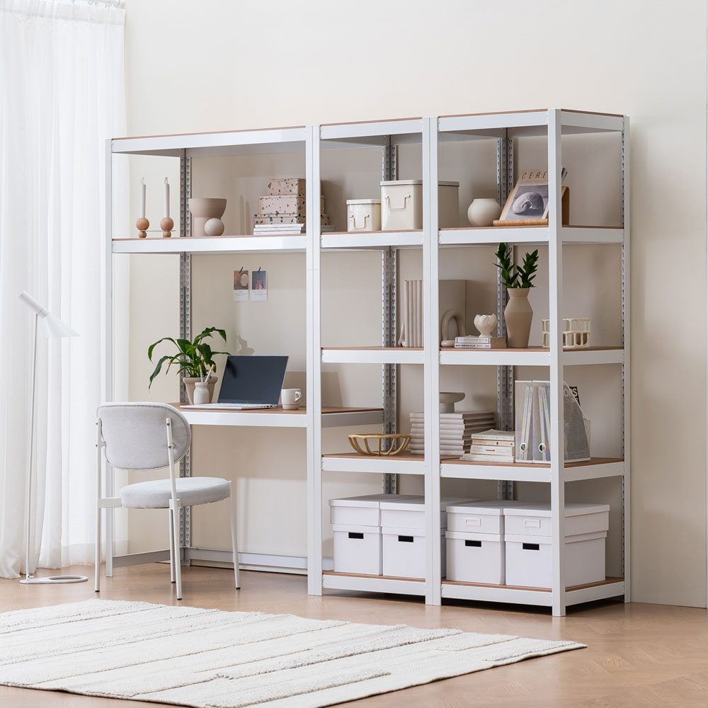 선반 수납선반 다용도 팬트리 모듈 거실 선반장 홈던트하우스 300x300x600 2단