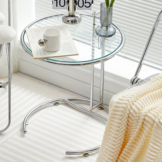 쇼파용 얇은테이블 화분 높은사이드테이블 거실창가테이블