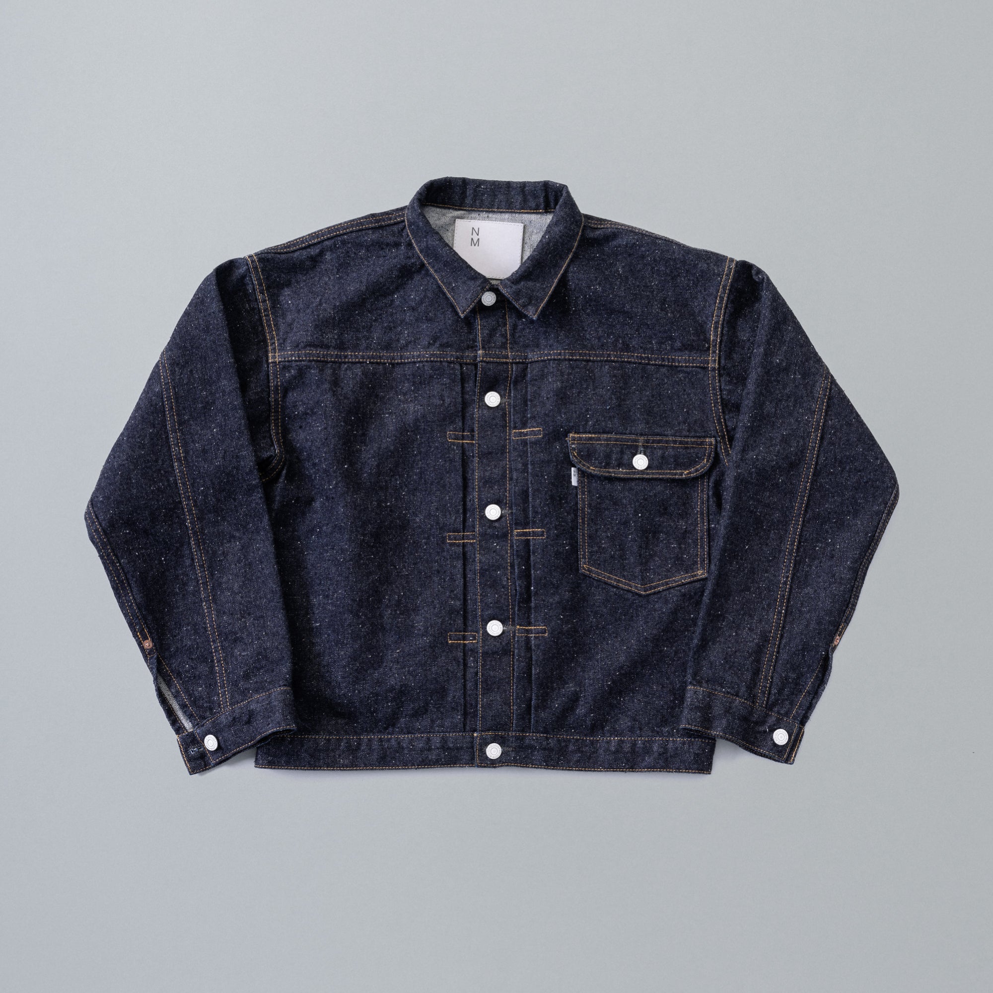 New Manual 뉴메뉴얼 #001 T-BACK 데님 자켓 ONE-WASHED - 메인 이미지
