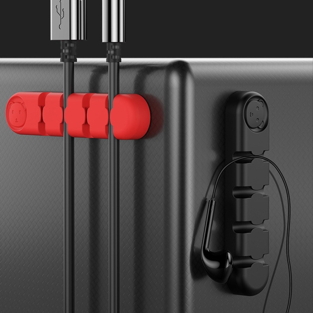 충전 케이블 정리 홀더 책상 컴퓨터 USB 고정 선정리 클립 걸이