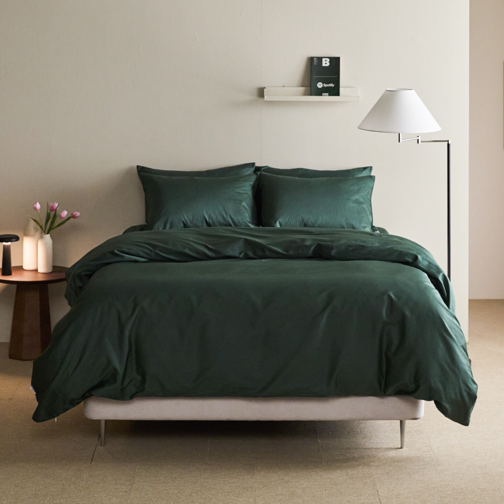 60수 순면100% 솔리드 호텔 이불커버 Q