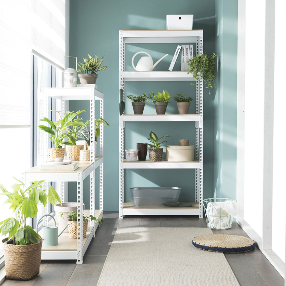 스피드랙 철제선반 무볼트 조립식 앵글 베란다 창고 진열대 렉 300x300x600 2단