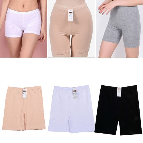 진심을파는쇼핑몰 국내생산 여자 속반바지 중학생 교복 속바지 2부 3부 5부 면스판 스커트 속팬츠